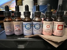 Homeopathic Medicine Liquid Formula 1oz 30ml Lot- 6 Bottles Vitamin B12, Liver