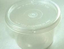 100 x 4oz Sauce Pots And Lids Round containers & Lids Setco Manufacture Sealed