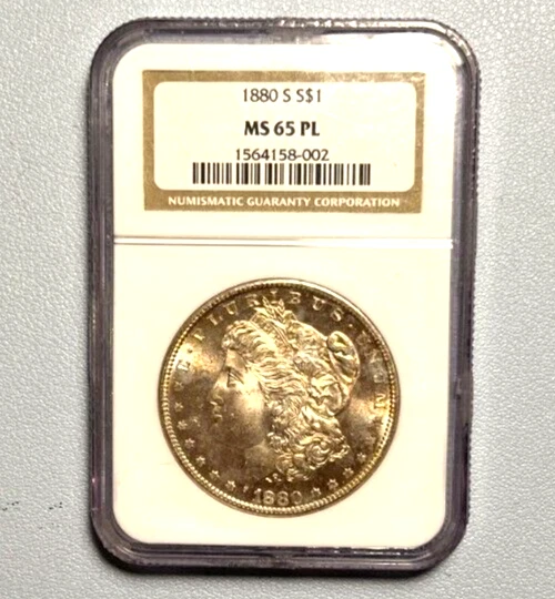 1880 S Morgan Silver Dollar MS 65 PL with Mirrors! Spectacular Coin. NGC ON SALE - Image 2 of 4
