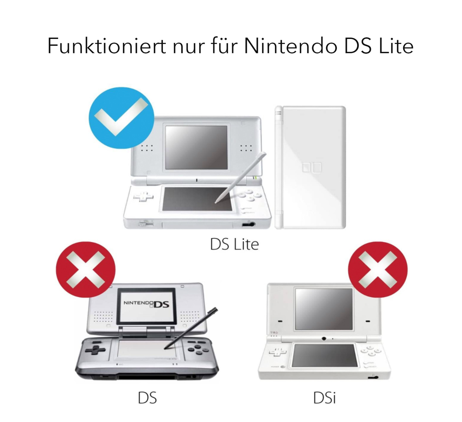 Nintendo DS Lite Ladekabel USB Stromkabel für NDS Ladegerät Netzteil NDSL Kabel