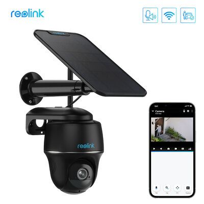 REOLINK 5MP WiFi Wireless Security Camera Battery Solar Panel Pan Tilt 2Way Talk