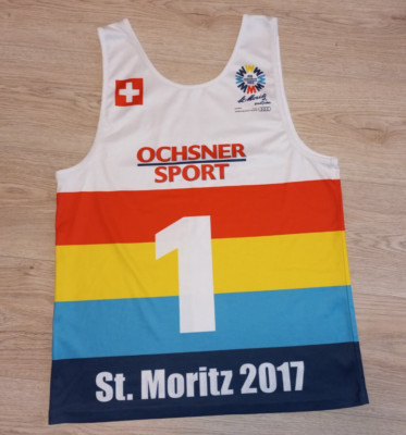 St.Moritz 2017 FIS Ski Championship Vest Shirt #1 Switzerland.