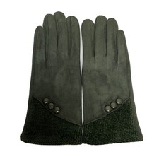 Achiou Gloves for Women Winter Touchscreen Warm Soft Comfortable Size M,Green