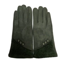 Achiou Gloves for Women Winter Touchscreen Warm Soft Comfortable Size M,Green