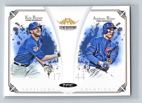 2016 TFC Generations #G2 Kris Bryant / Anthony Rizzo #'d/20