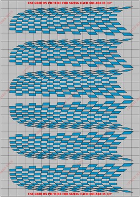 CKR5005PT Wavy Checkers General Paint Mask/ Stencil Kit