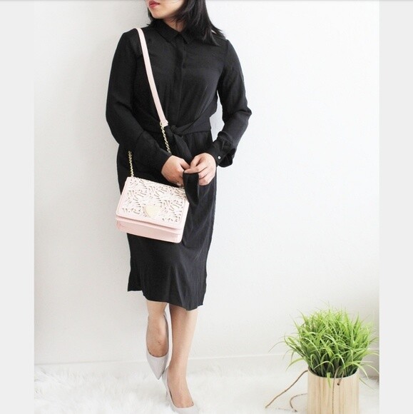 long sleeve ruffle dress floral Montaigne Ruffle Maxi - Rose Floral Chiffon
