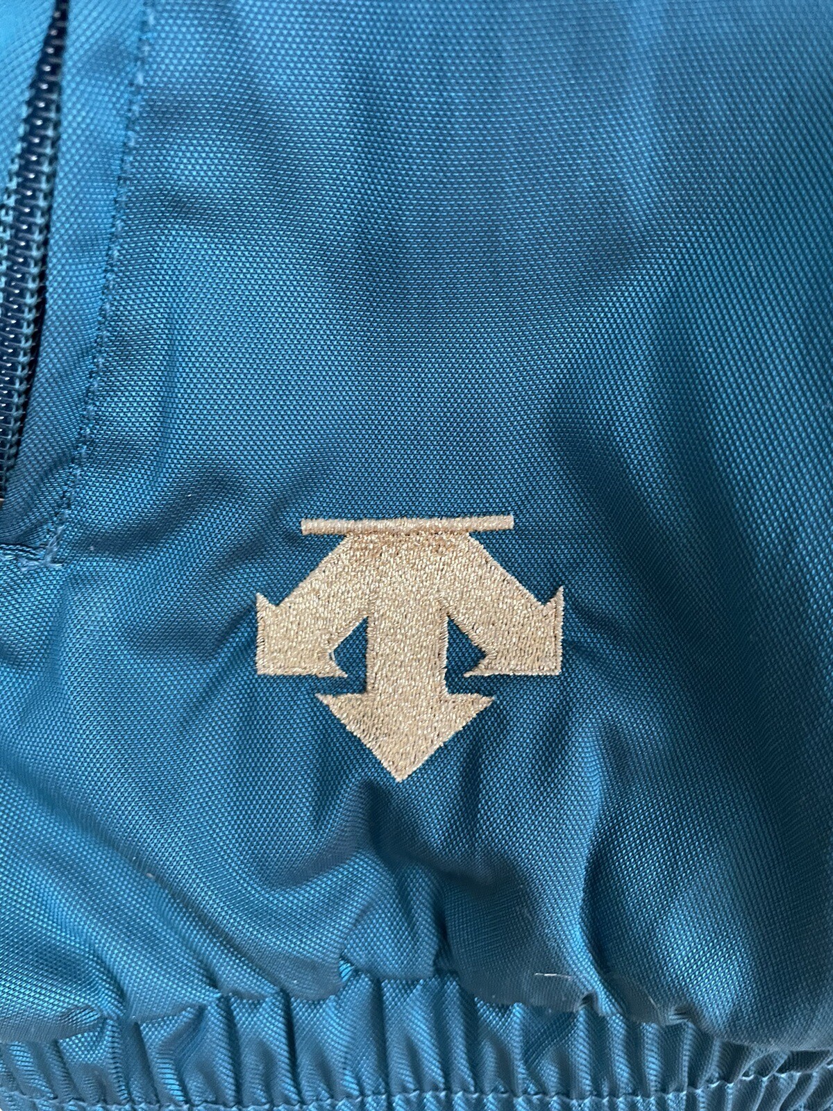 VTG Descente Ski Vest Mens XL Skiing Retro 1990s Turquoise Full Zip