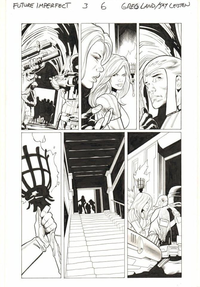 Future Imperfect #3 p.6 - Ruby Summers, Layla Miller 2015 art by Greg Land Comic Art