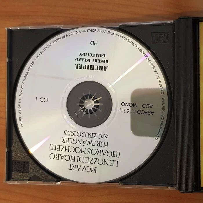 WILHELM FURTWÄNGLER Mozart Le Nozze Di Figaro 1953 EX/EX(3CD) - Bild 2 von 4