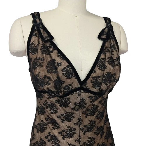 Vintage 50's Glydons Hollywood Lace Jumpsuit Romper Size S 34 Wide Leg Lounge - Image 4 of 4
