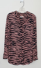 GANNI-Zebra Print Lindale Crepe Blouse/Shirt XS 