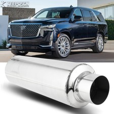3" ID/OD Exhaust Muffler Resonator Deep Tone 16" Long For Cadillac Escalade V8