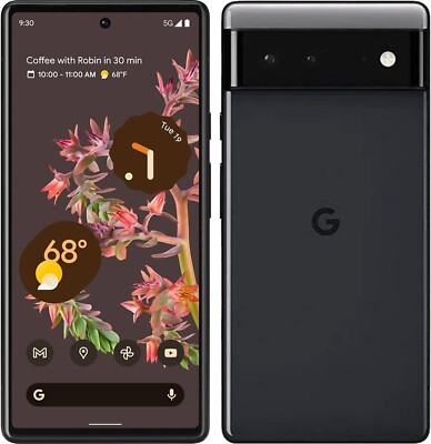 Google Pixel 6 - 128GB - Stormy Black (Unlocked) Open Box - OEM Unlockable