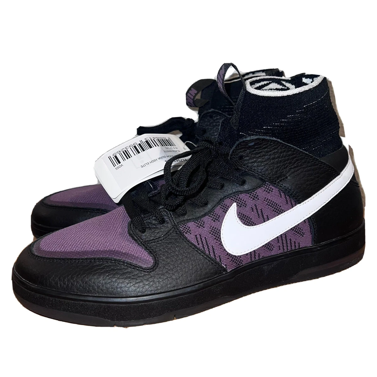 SAMPLE Nike SB Zoom Dunk High Elite Purple 917567 001 Size 9