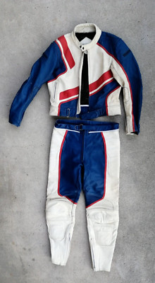 Alter Motorradkombi FIELDSHEER Leder Vintage LEATHER CLEANING