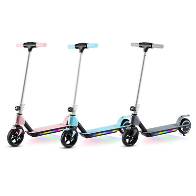 Kinder Elektro Roller Klappbar Elektroscooter 130W LCD E-Roller Für 6-12 Jahren