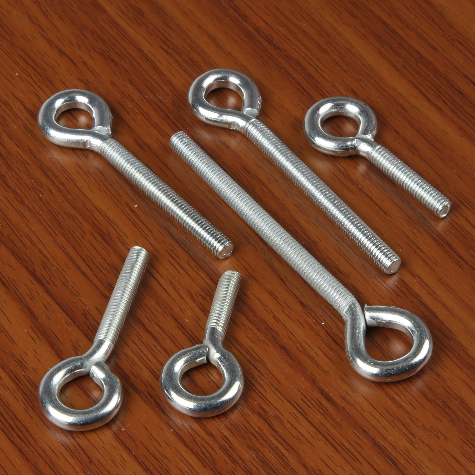 5mm (M5) Galvanised Lifting Eye Bolt Hooks Eyelets Threaded Machine