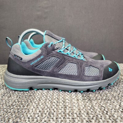Vasque Mesa Trek Womens Size 10M Gray Teal Low Top Lace Up Athletic Hiking Shoes