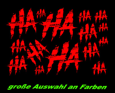 HaHa Joker Aufkleber Auto Sticker lachen Tuning JDM Decal Scene Car LKW Boot
