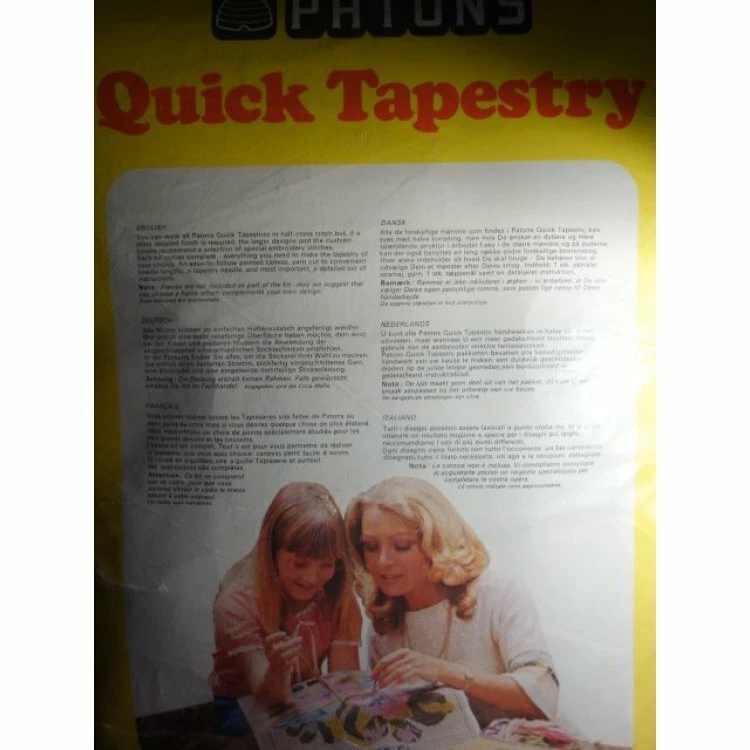 Kit de tapiz rápido PATONS puesta de sol y yate MUY RARO ¡Nuevo! Impreso en Inglaterra Foto 4 de 4