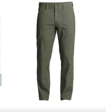 Weatherproof Men's 5 Pocket Trail Utility Pant Size 40W X 32L Green Color