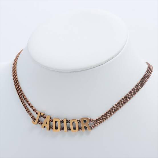 Christian Dior Choker Logotype J'ADIOR Chain Necklace