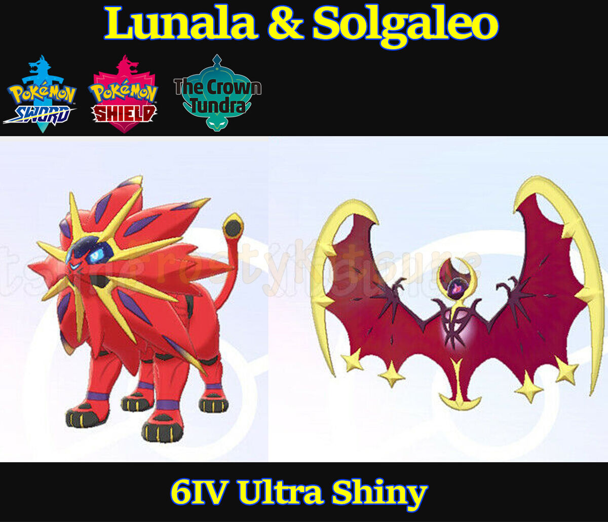 6IV Ultra Shiny Solgaleo & Lunala Square Shiny Pokemon Sword