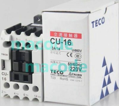 CU-16 CU 16 220VAC TECO Contactor ship New 