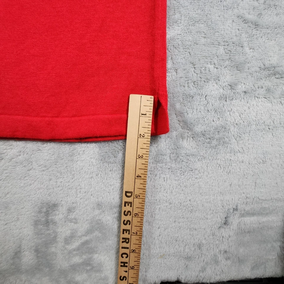 Quacker Factory Valentines Day Heart Sweater Top 1X Red Beaded Novelty Whimsical - Image 4 of 4