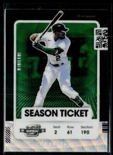 2021 Panini Contenders Starling Marte Green Wave #52