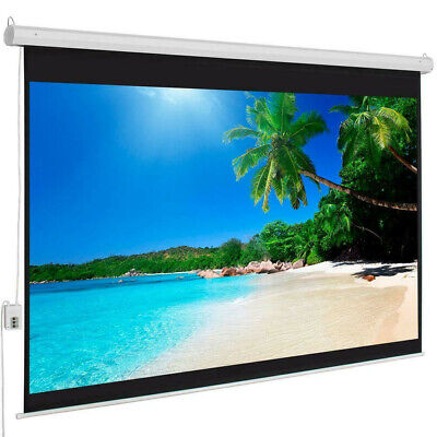 100" 16:9 Remote Control Electric Motorized HD Projector Screen for Home/Office