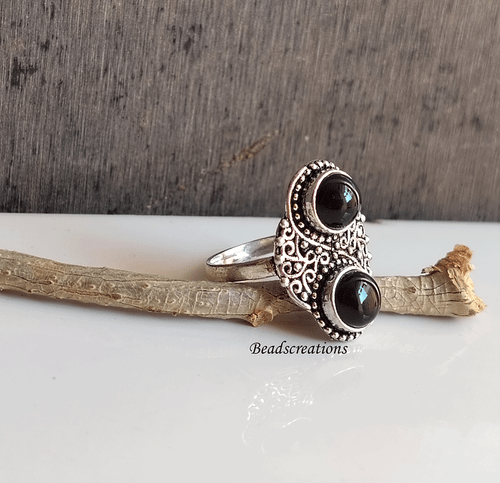 Natural Black Onyx Sterling Silver Handmade Jewelry Gift for Women - Picture 5 of 8