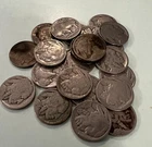 US Coins - (28) Buffalo Nickels w/ No Dates or Weak Partial Dates