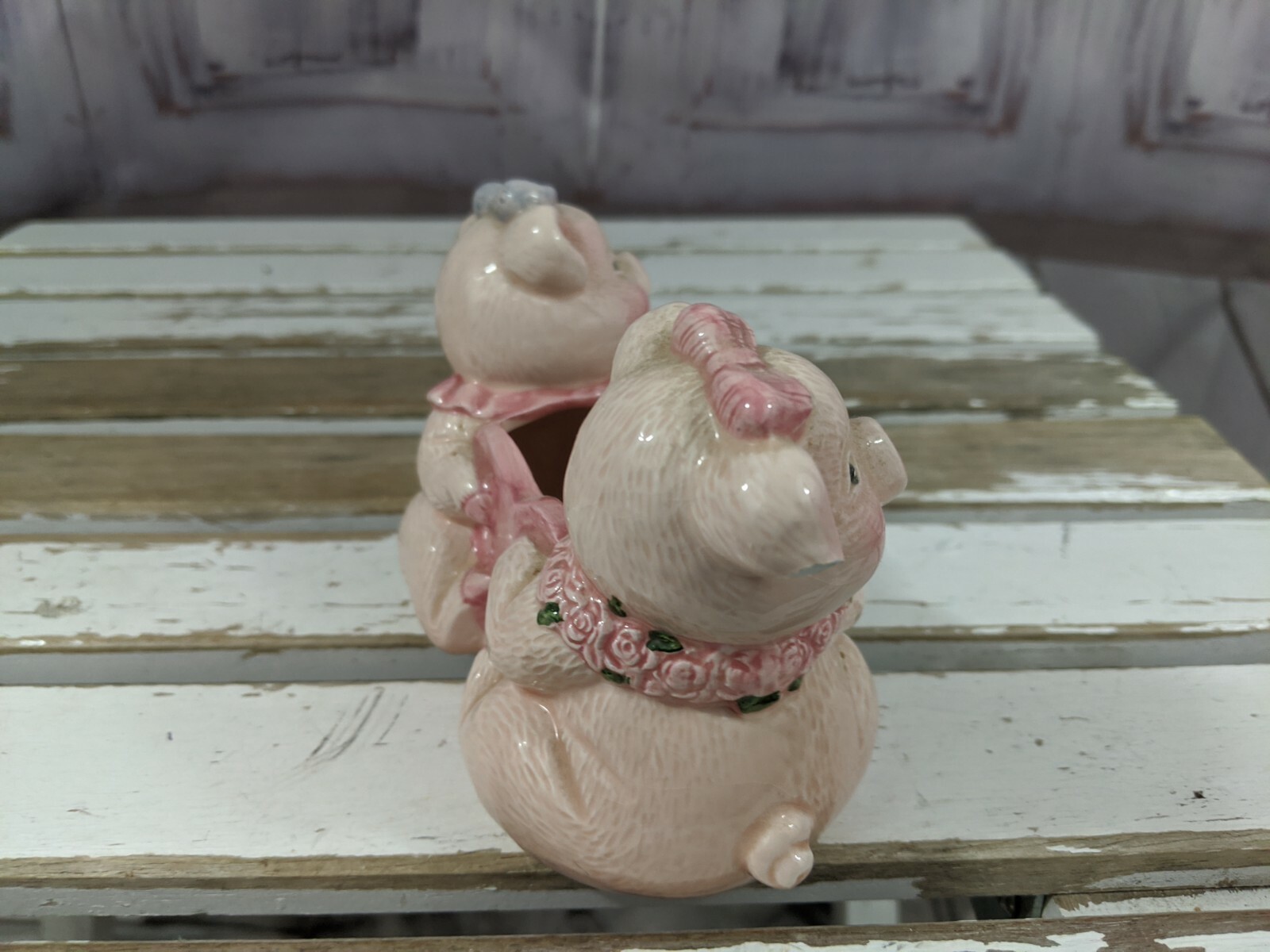 Sunshine Trinket Box Toothpick Holder Container Dispenser Pig Swine