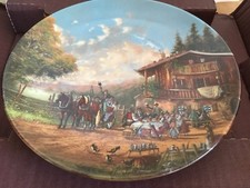 COLLECTORS PLATE - STOP AT THE VILLAGE INN PLATE.