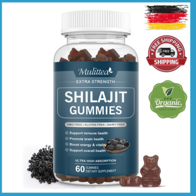 Organic Himalayan Shilajit Gummies 800Mg Boost Energy Extremely Potent 60Pcs
