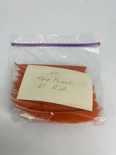50 PACK TrueFlight 5" Inch Archery Feathers Right Wing Parabolic Cut Orange NEW