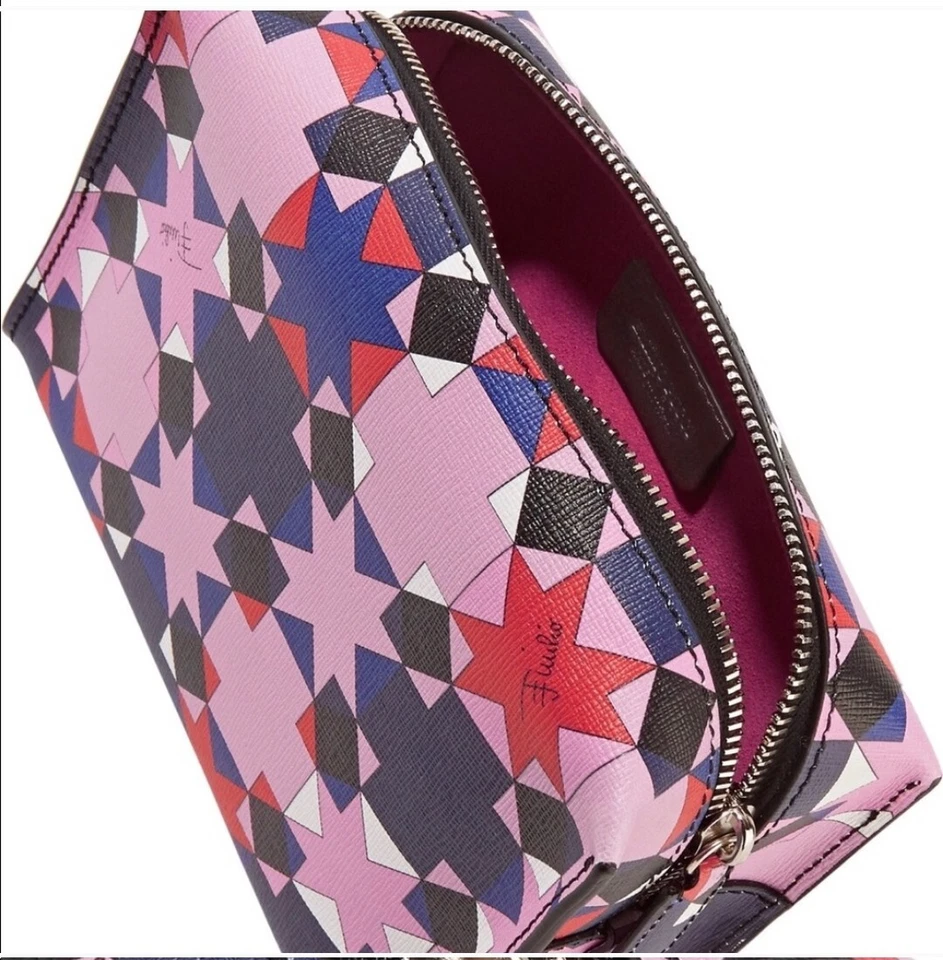 Emilio Pucci напечатано кожаный косметический чехол новый в коробке - Изображение 2 из 4