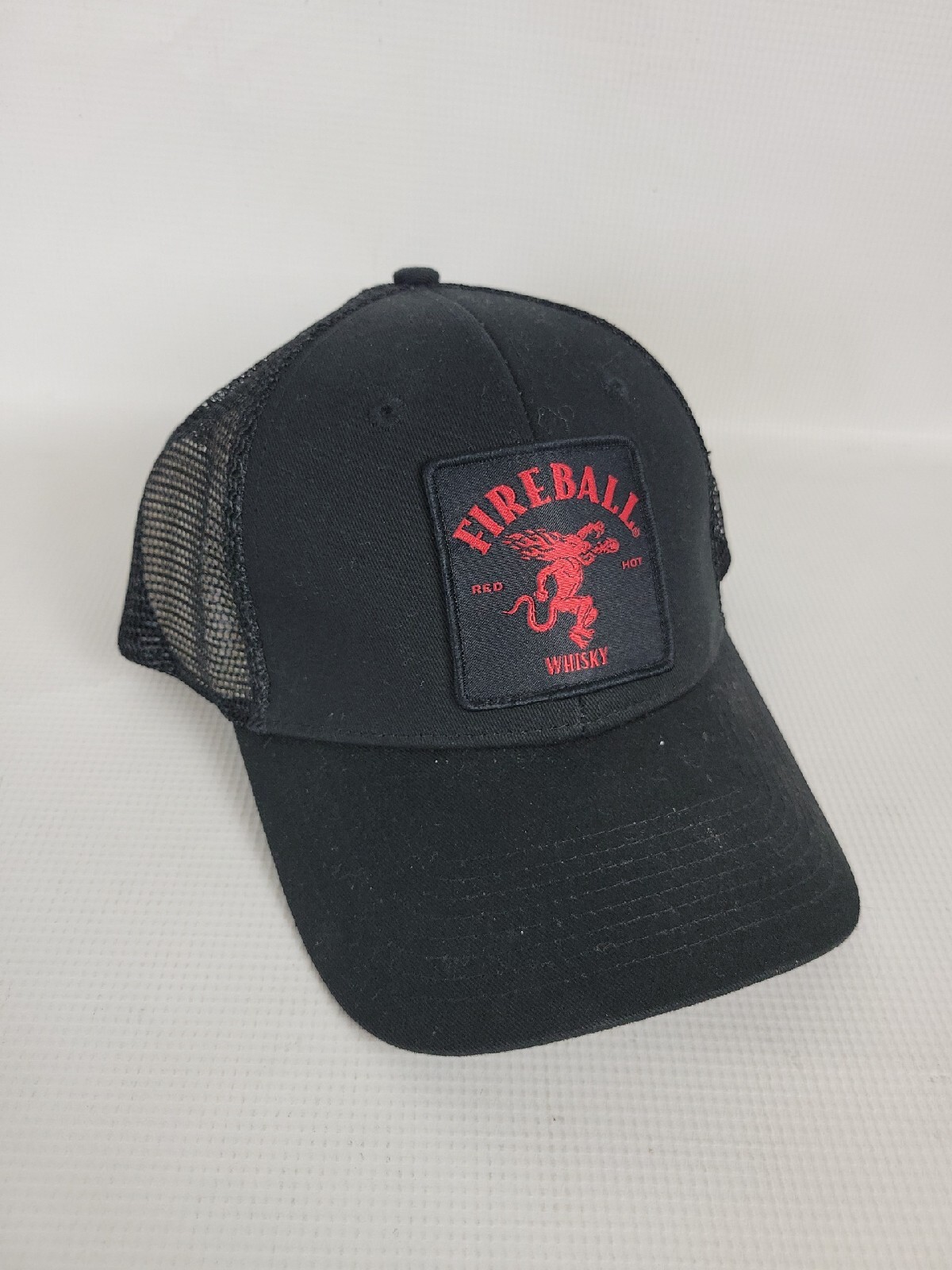 Fireball Whisky Hat Snapback Adjustable Black Cap… - image 1