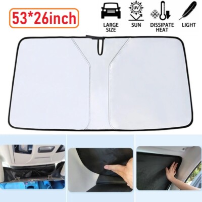 Foldable Car Front Rear Windshield Window Sun Shade Shield Cover Visor UV Block