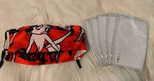 Red Betty Boop Cloth Face Mask with 5 Filters