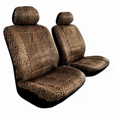 Leopard Seat Covers For FORD EXPLORER SPORT TRAC 2006-2012 Velour Front Pair