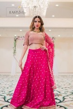 Latest New Tapeta Silk Pink Lehenga Choli With Dupatta For Traditional Wear