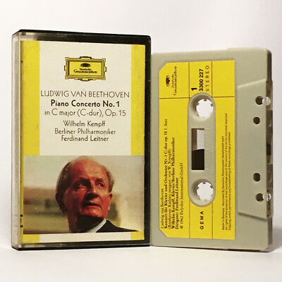 Beethoven - Piano Con. No1 - Kempff/Leitner - RARE 1962 Cassette DG - 3300 227 