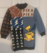POKEMON PIKACHU ANNIL JAPANESE SWEATER NEW WITH TAGS NINTENDO