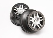 Traxxas 6872 Wheels SCT Split-Spoke Chrome Slash 4x4
