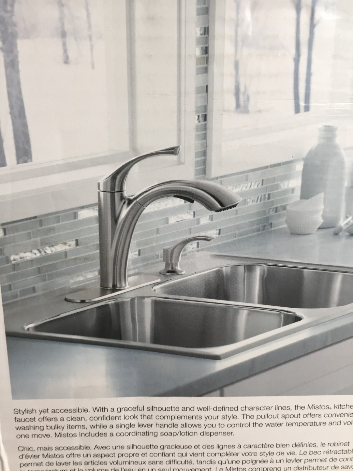 KOHLER Mistos SingleHandle PullOut Sprayer Stainless steel Kitchen