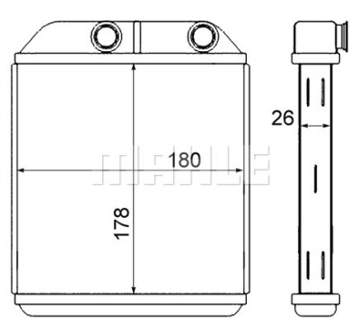 MAHLE AH 237 000S WÄRMETAUSCHER, INNENRAUMHEIZUNG FÜR VOLVO