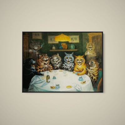 Louis Wain - The After-Dinner Speaker - Art Print on Paper or Canvas